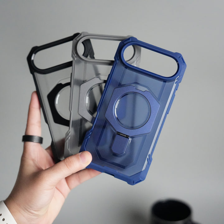 iPhone 17 Air – Rugged Armor MagSafe Case with Metal Kickstand