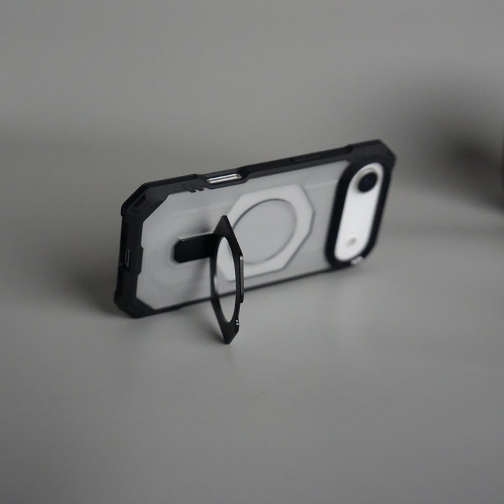 iPhone 17 Air – Rugged Armor MagSafe Case with Metal Kickstand