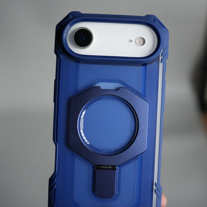 iPhone 17 Air – Rugged Armor MagSafe Case with Metal Kickstand