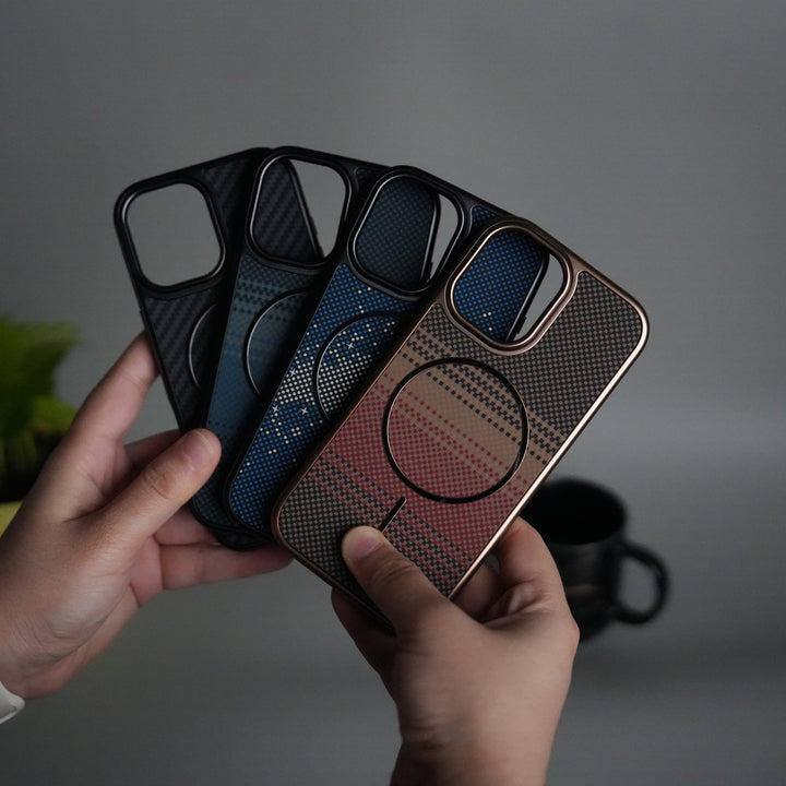 iPhone 17 Carbon Design Mag Ring Case Slim Protective Cover