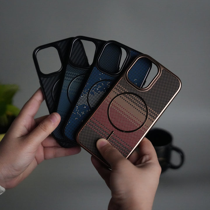 iPhone 17 Carbon Design Mag Ring Case Slim Protective Cover