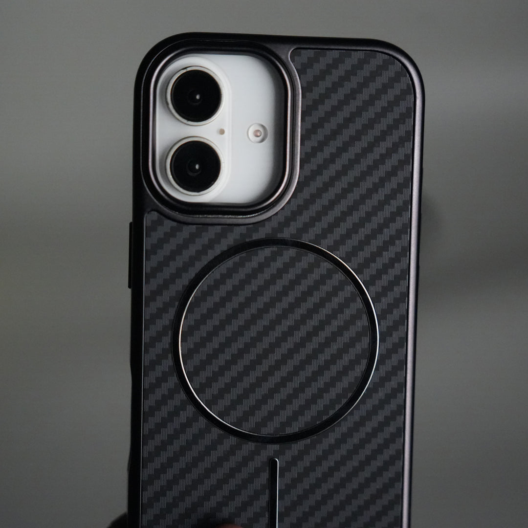 iPhone 17 Carbon Design Mag Ring Case Slim Protective Cover