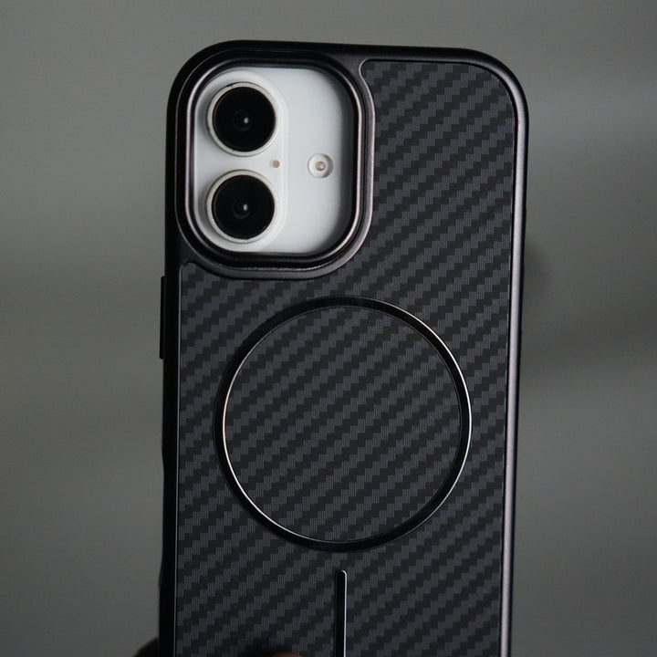 iPhone 17 Carbon Design Mag Ring Case Slim Protective Cover