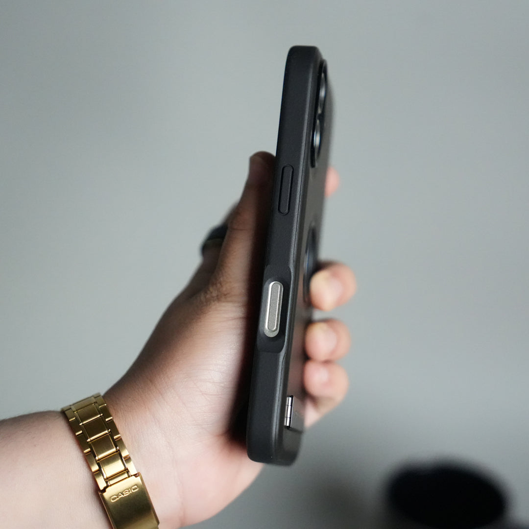 iPhone 17 Full PU Leather Inbuilt Metal Stand Case Cover