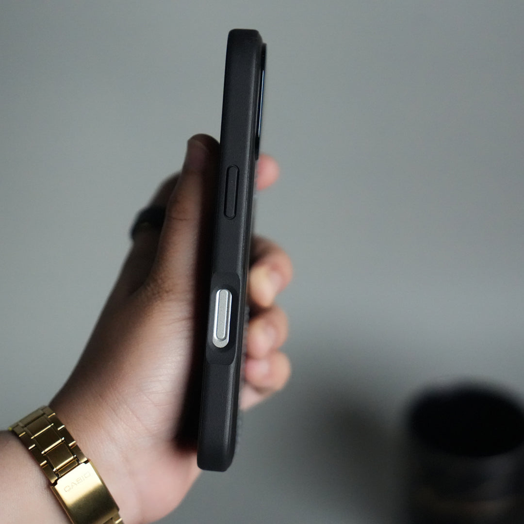 iPhone 17 Leather Case | Classic Middle Stitched PU Back Cover