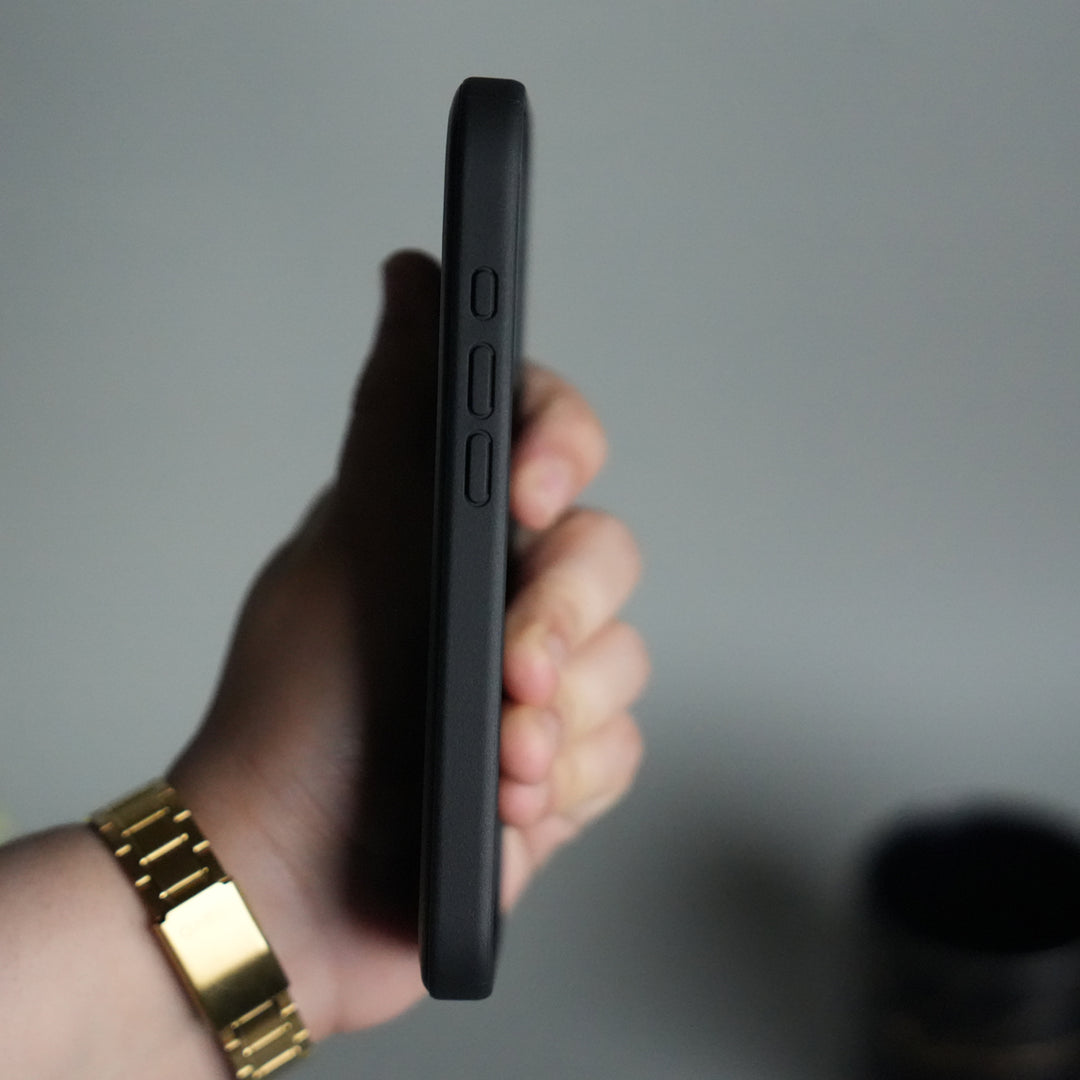 iPhone 17 Leather Case | Classic Middle Stitched PU Back Cover