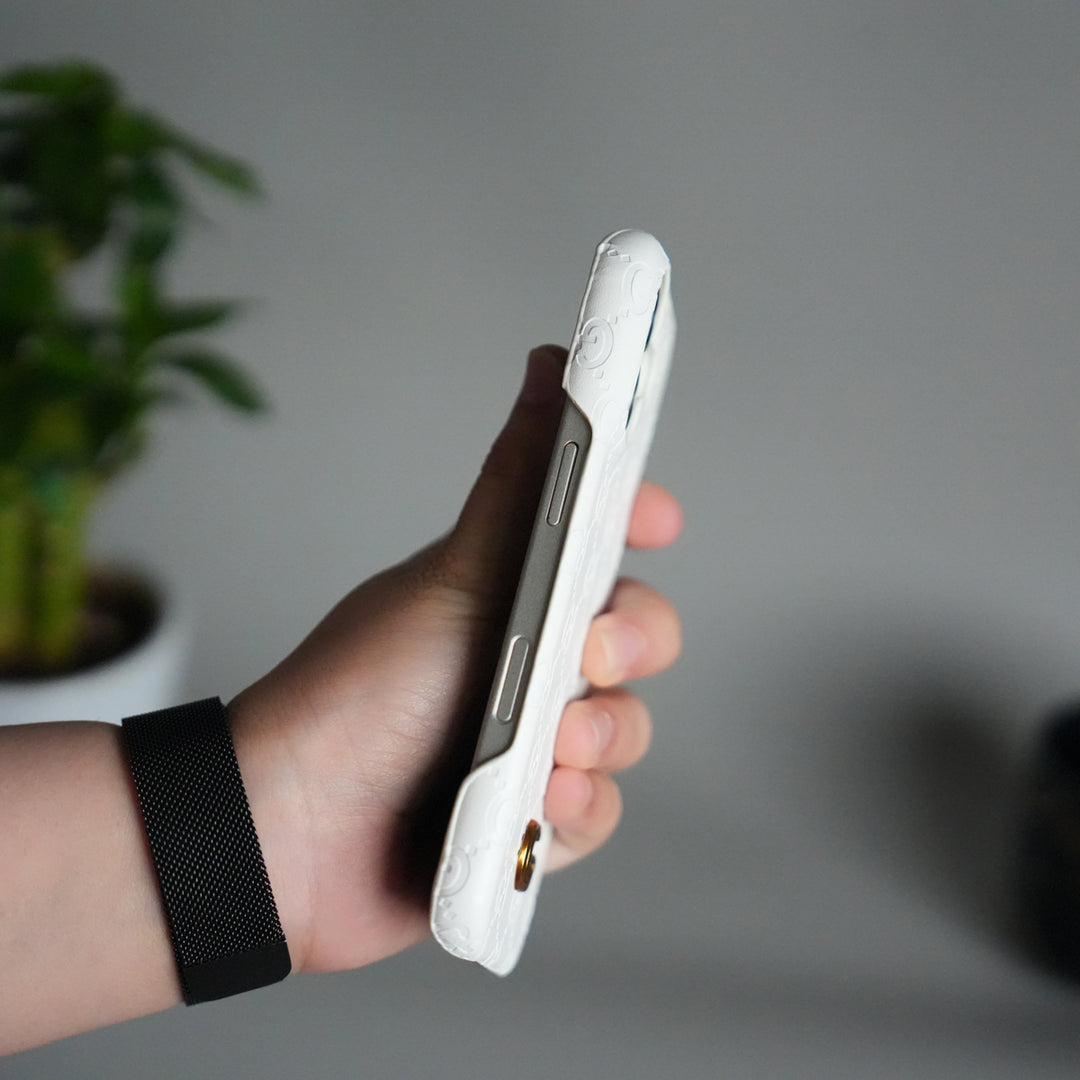 iPhone 17 Luxury GG Fashion Leather Brand Case Cover