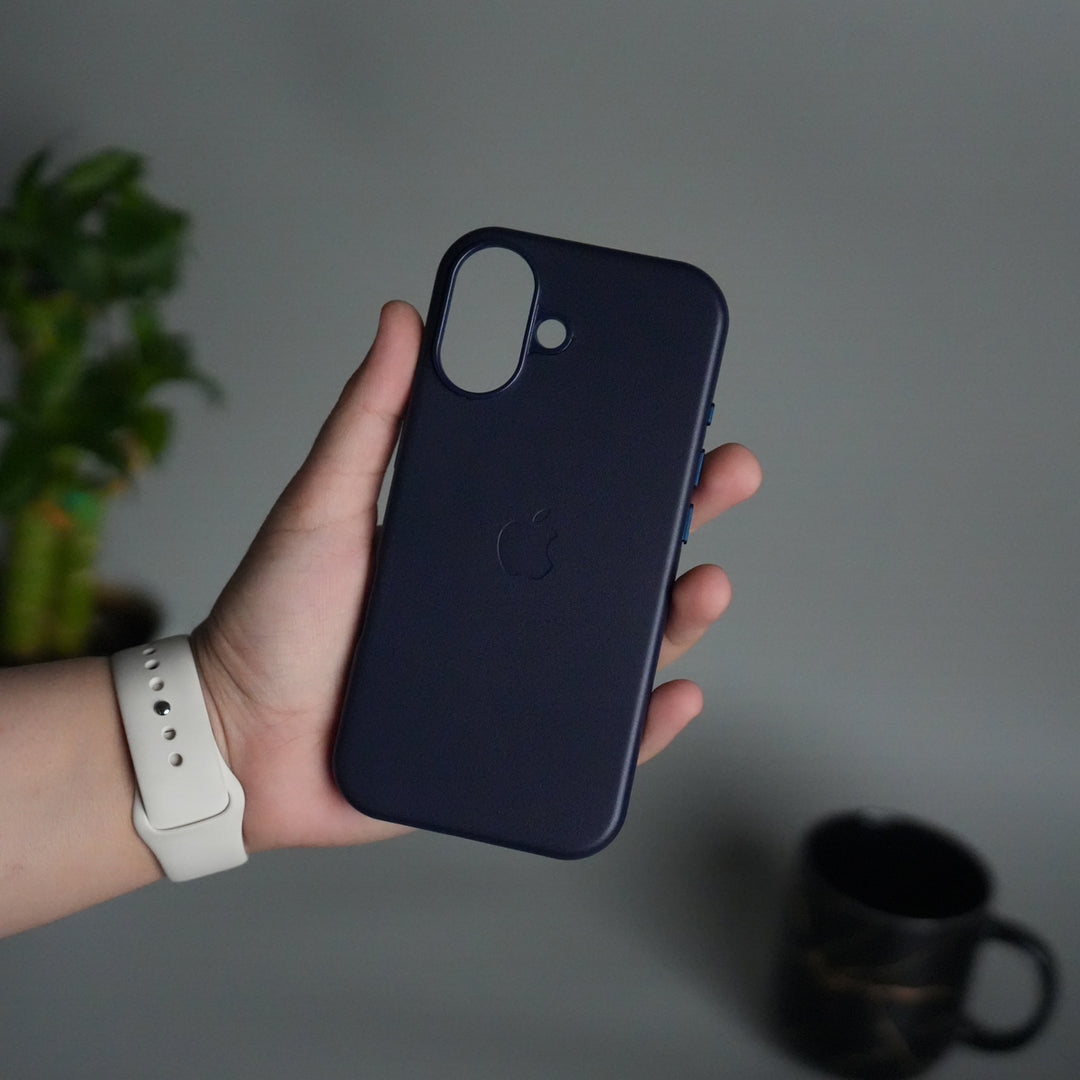 iPhone 17 MagSafe PU Leather Back Cover | Premium PU Leather | Slim & Elegant Hard Case