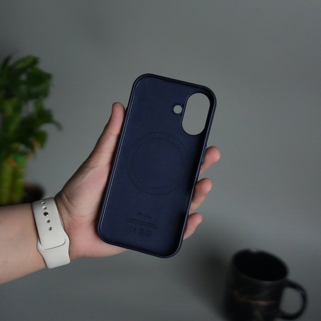 iPhone 17 MagSafe PU Leather Back Cover | Premium PU Leather | Slim & Elegant Hard Case