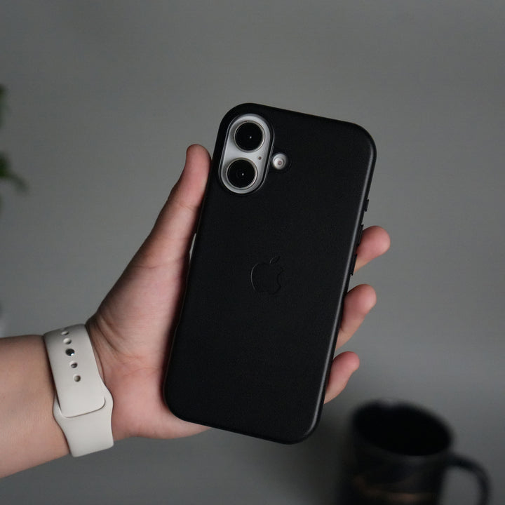 iPhone 17 MagSafe PU Leather Back Cover | Premium PU Leather | Slim & Elegant Hard Case