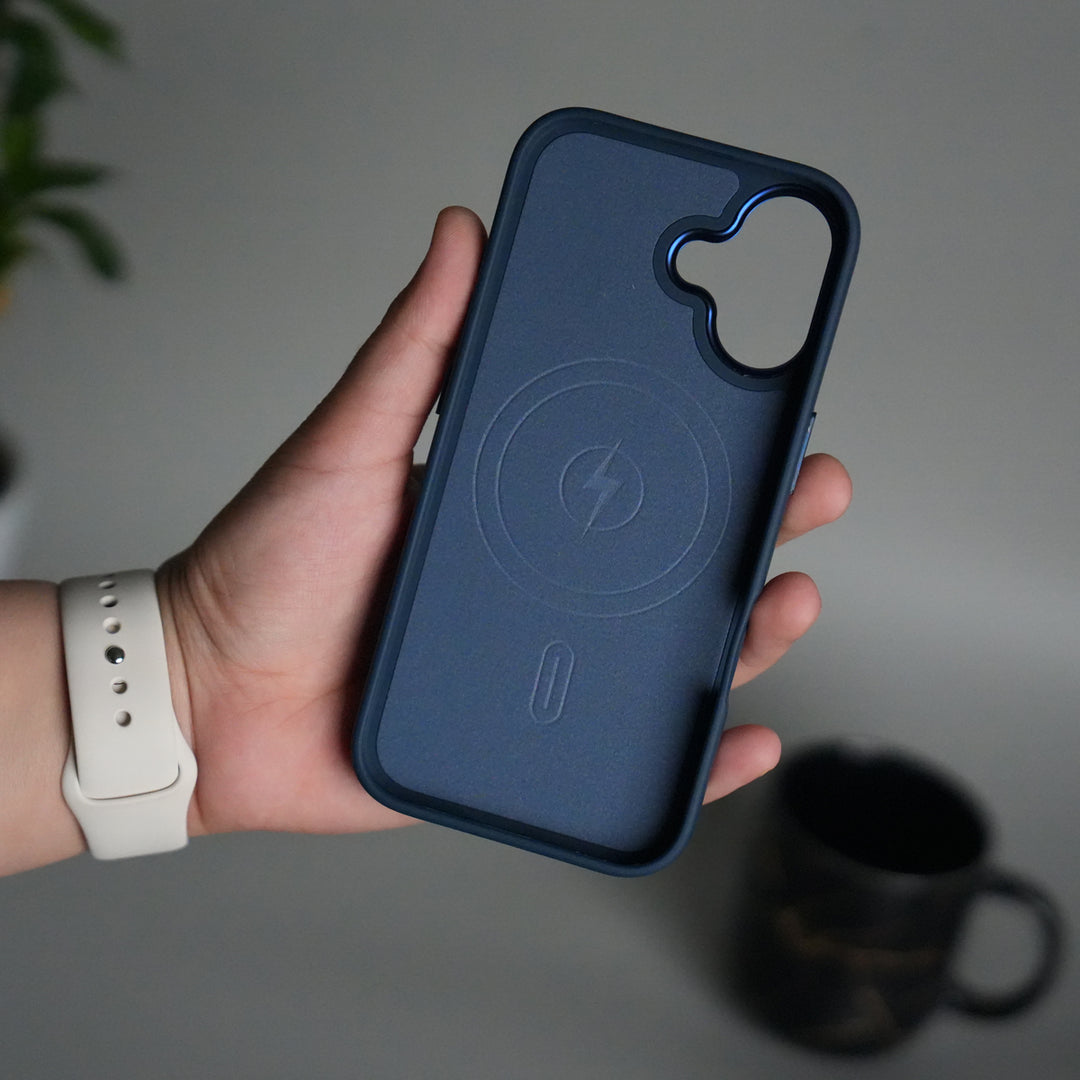 iPhone 17 Matte MagSafe Case | Electroplated Camera Frame | Shockproof Back Cover