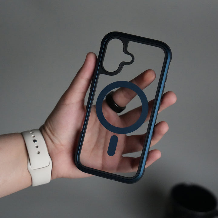 iPhone 17 Military Grade Durable Aluminum Frame MagSafe Case | Anti-Yellowing Technology Case