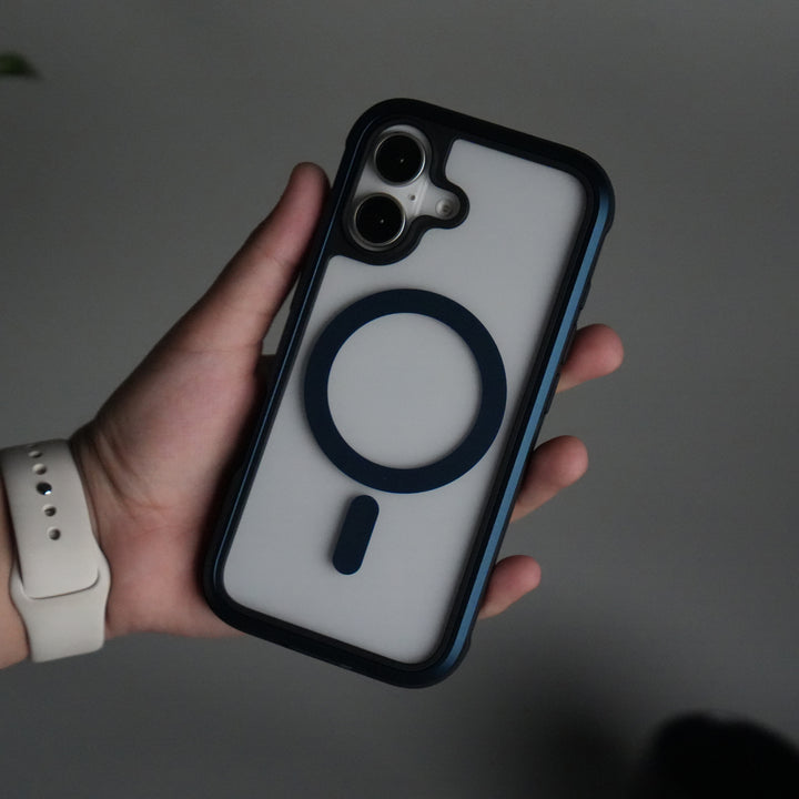 iPhone 17 Military Grade Durable Aluminum Frame MagSafe Case | Anti-Yellowing Technology Case