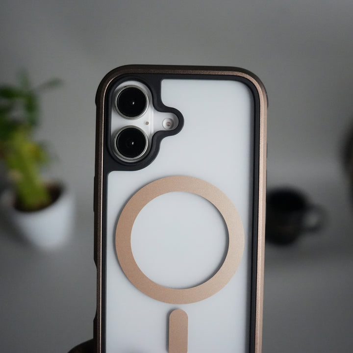 iPhone 17 Military Grade Durable Aluminum Frame MagSafe Case | Anti-Yellowing Technology Case