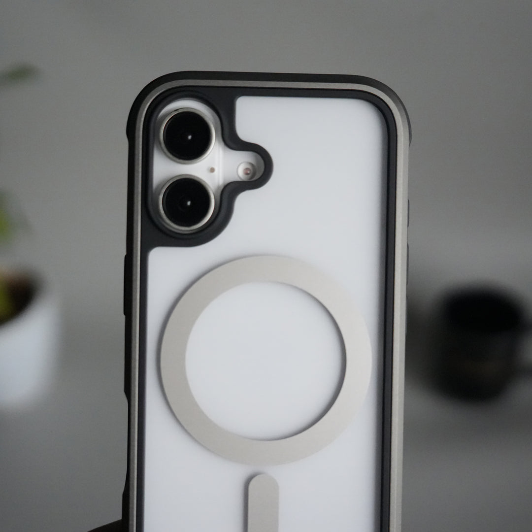 iPhone 17 Military Grade Durable Aluminum Frame MagSafe Case | Anti-Yellowing Technology Case