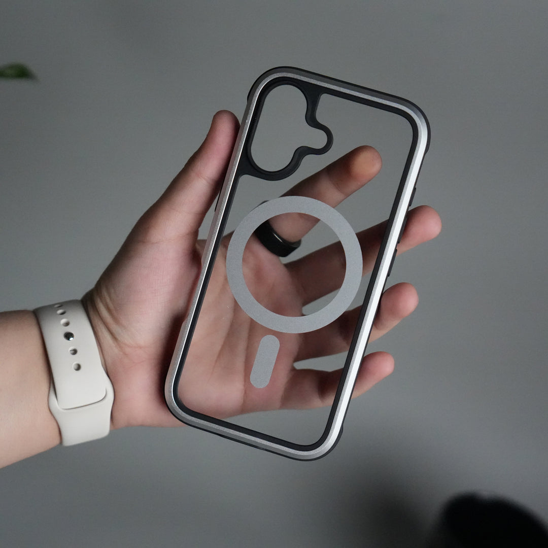iPhone 17 Military Grade Durable Aluminum Frame MagSafe Case | Anti-Yellowing Technology Case