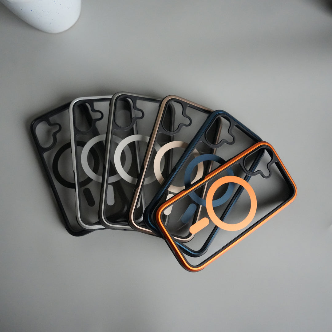 iPhone 17 Military Grade Durable Aluminum Frame MagSafe Case | Anti-Yellowing Technology Case