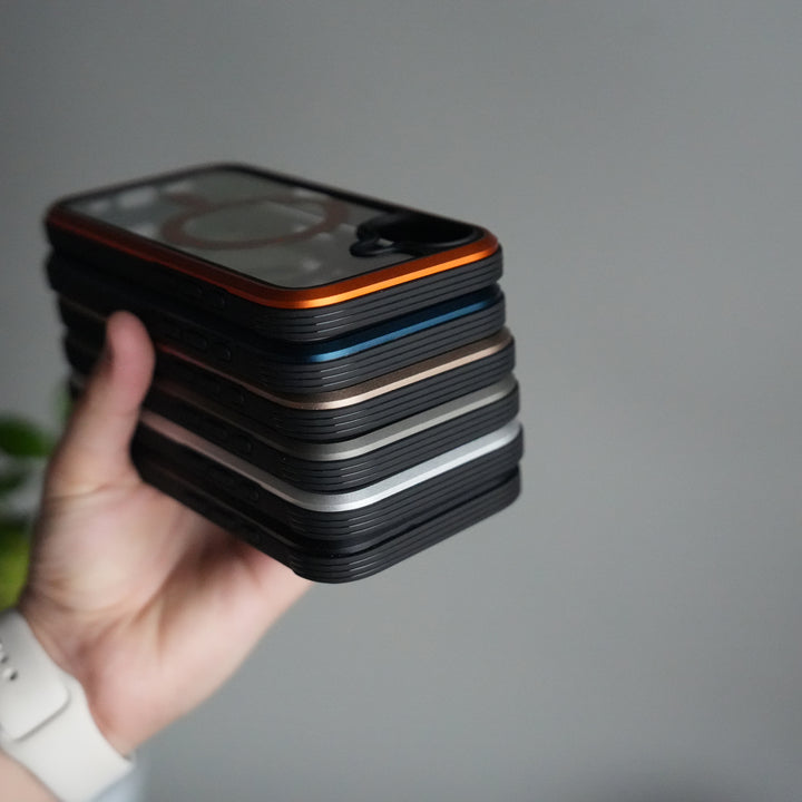 iPhone 17 Military Grade Durable Aluminum Frame MagSafe Case | Anti-Yellowing Technology Case