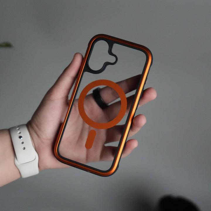 iPhone 17 Military Grade Durable Aluminum Frame MagSafe Case | Anti-Yellowing Technology Case