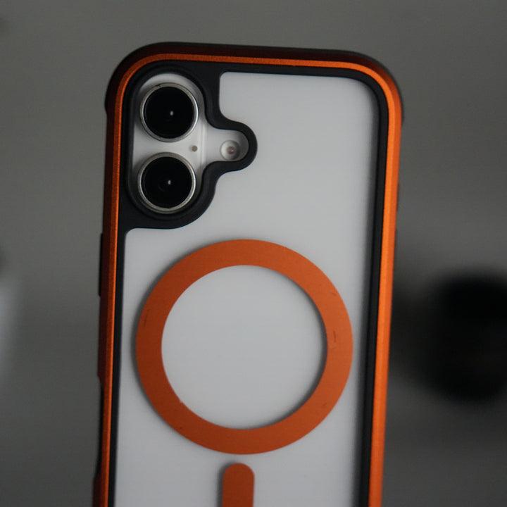 iPhone 17 Military Grade Durable Aluminum Frame MagSafe Case | Anti-Yellowing Technology Case