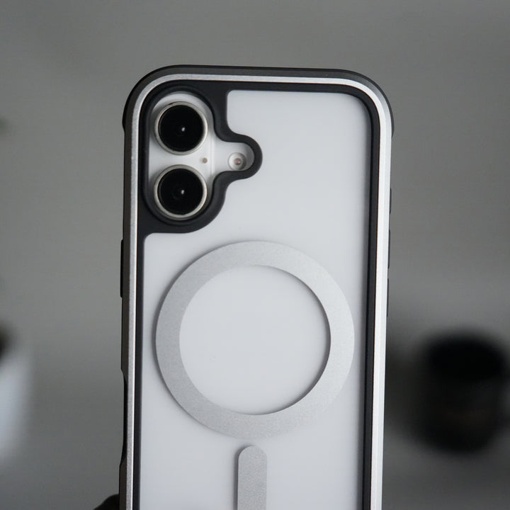 iPhone 17 Military Grade Durable Aluminum Frame MagSafe Case | Anti-Yellowing Technology Case