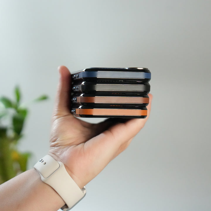 iPhone 17 Premium PU Leather Case with Metal Kickstand | Metal Camera Bump | Luxury Shockproof Back Cover