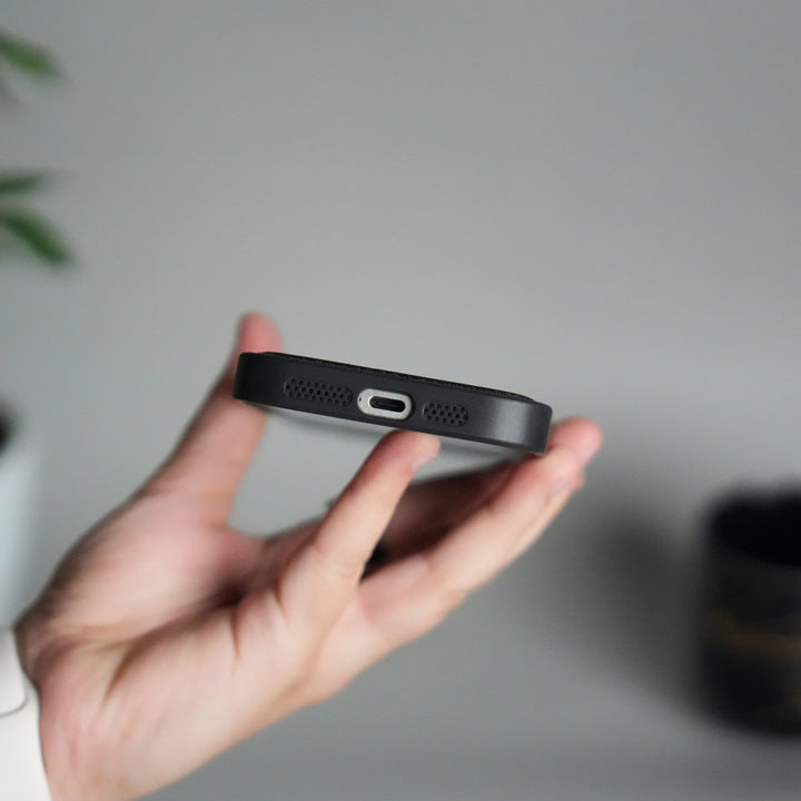 iPhone 17 Premium PU Leather Kickstand Case | Luxury Shockproof Protective Back Cover