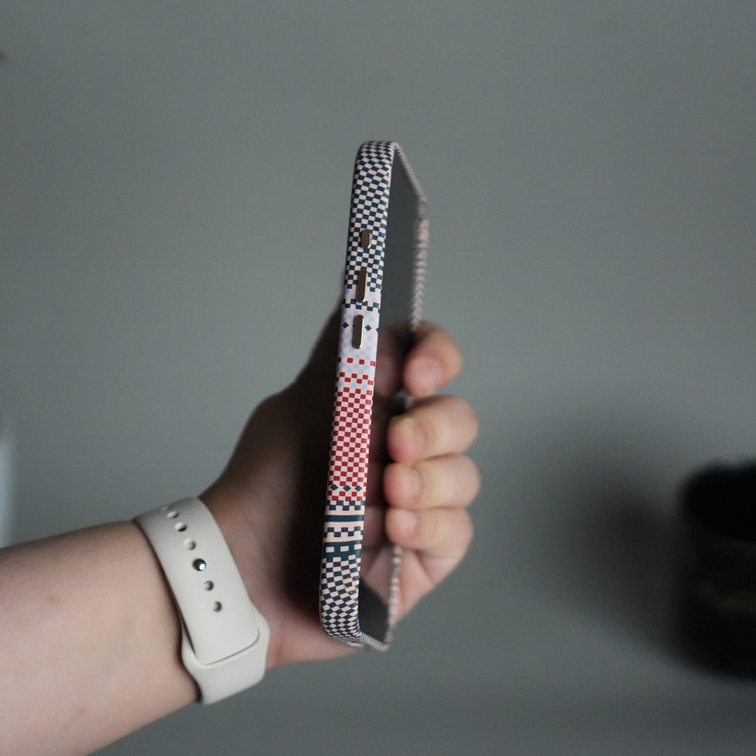 iPhone 17 Premium Pattern Back Case with Metal Kickstand | Slim Shockproof Protective Cover