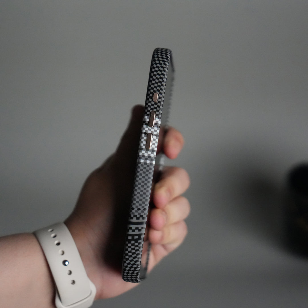 iPhone 17 Premium Pattern Back Case with Metal Kickstand | Slim Shockproof Protective Cover