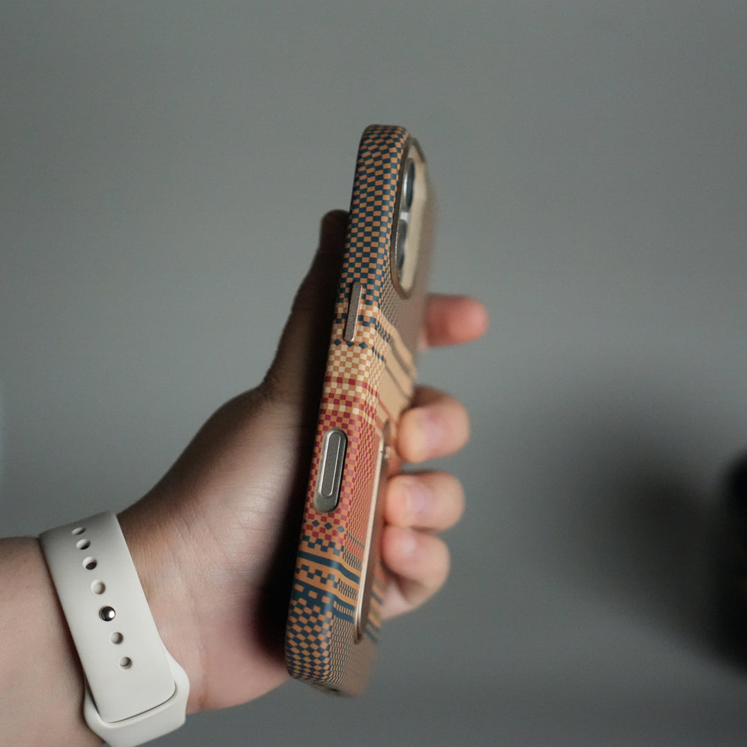 iPhone 17 Premium Pattern Back Case with Metal Kickstand | Slim Shockproof Protective Cover