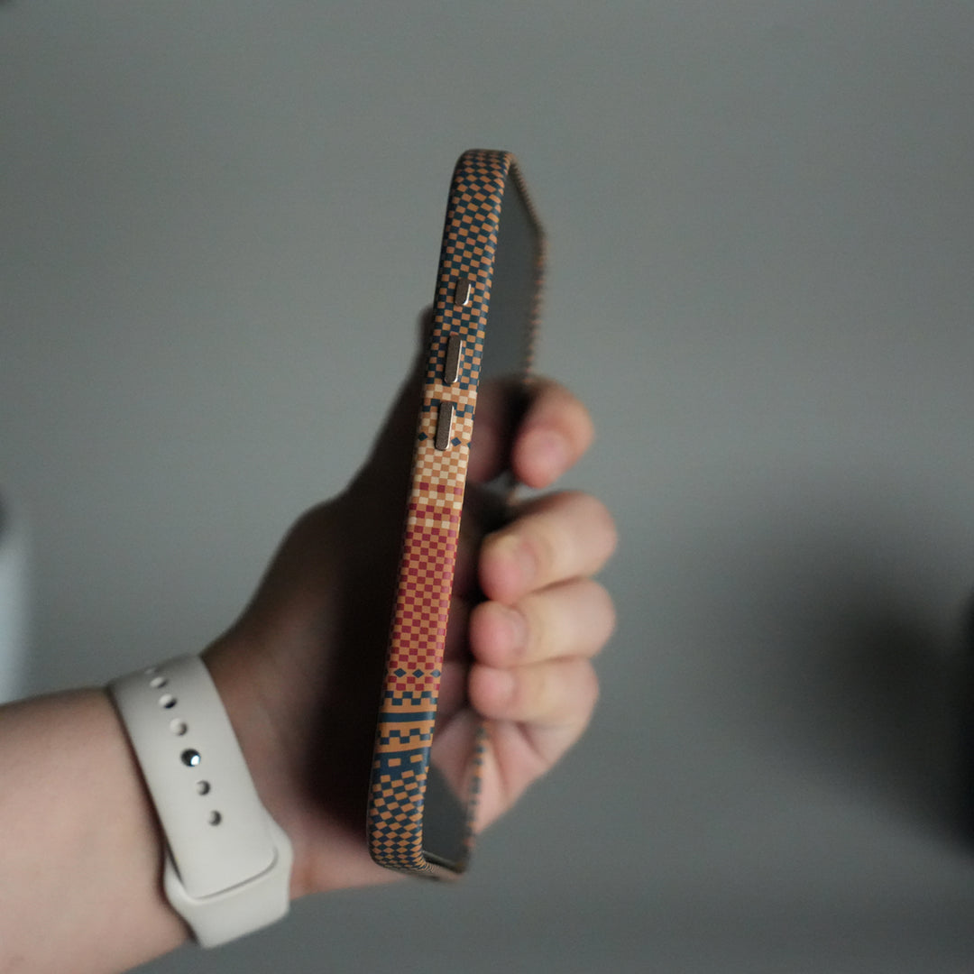 iPhone 17 Premium Pattern Back Case with Metal Kickstand | Slim Shockproof Protective Cover