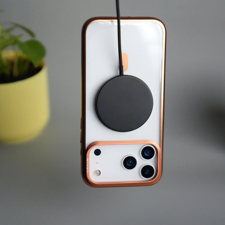 iPhone 17 Pro CrystalView MagSafe Case with Metal Camera Frame Kickstand Cover