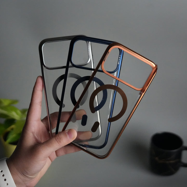 iPhone 17 Pro CrystalView MagSafe Case with Metal Camera Frame Kickstand Cover