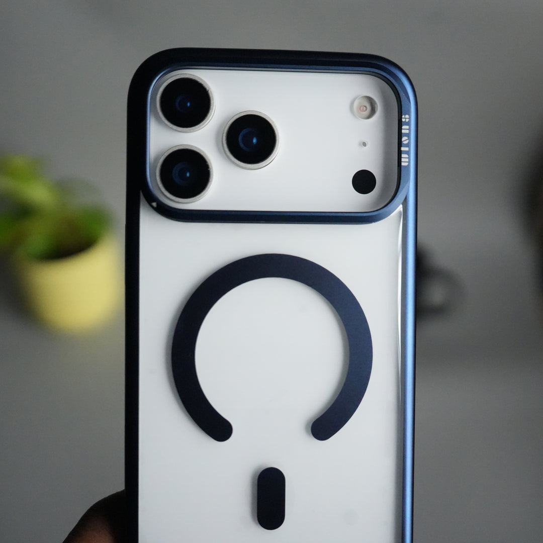 iPhone 17 Pro CrystalView MagSafe Case with Metal Camera Frame Kickstand Cover