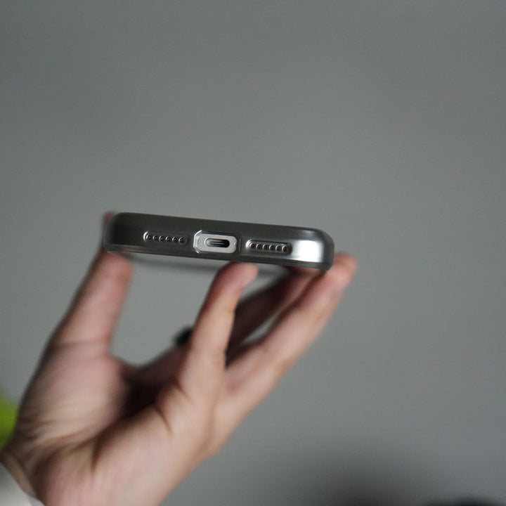 iPhone 17 Pro Electroplated Frame Transparent Magsafe Case