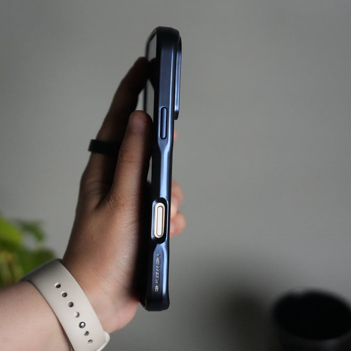 iPhone 17 Pro Electroplated Frame Transparent Magsafe Case