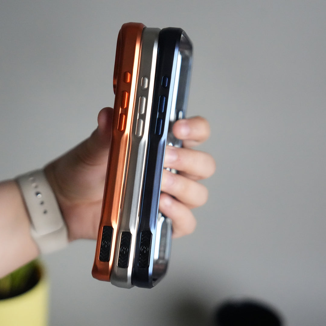 iPhone 17 Pro Electroplated Frame Transparent Magsafe Case