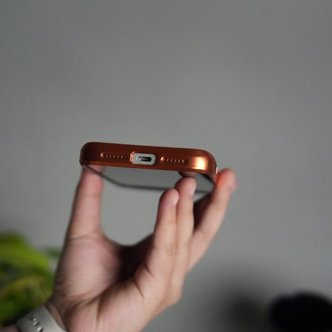 iPhone 17 Pro Electroplated Frame Transparent Magsafe Case