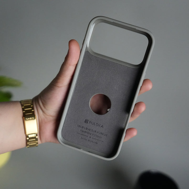 iPhone 17 Pro Full PU Leather Inbuilt Metal Stand Case Cover