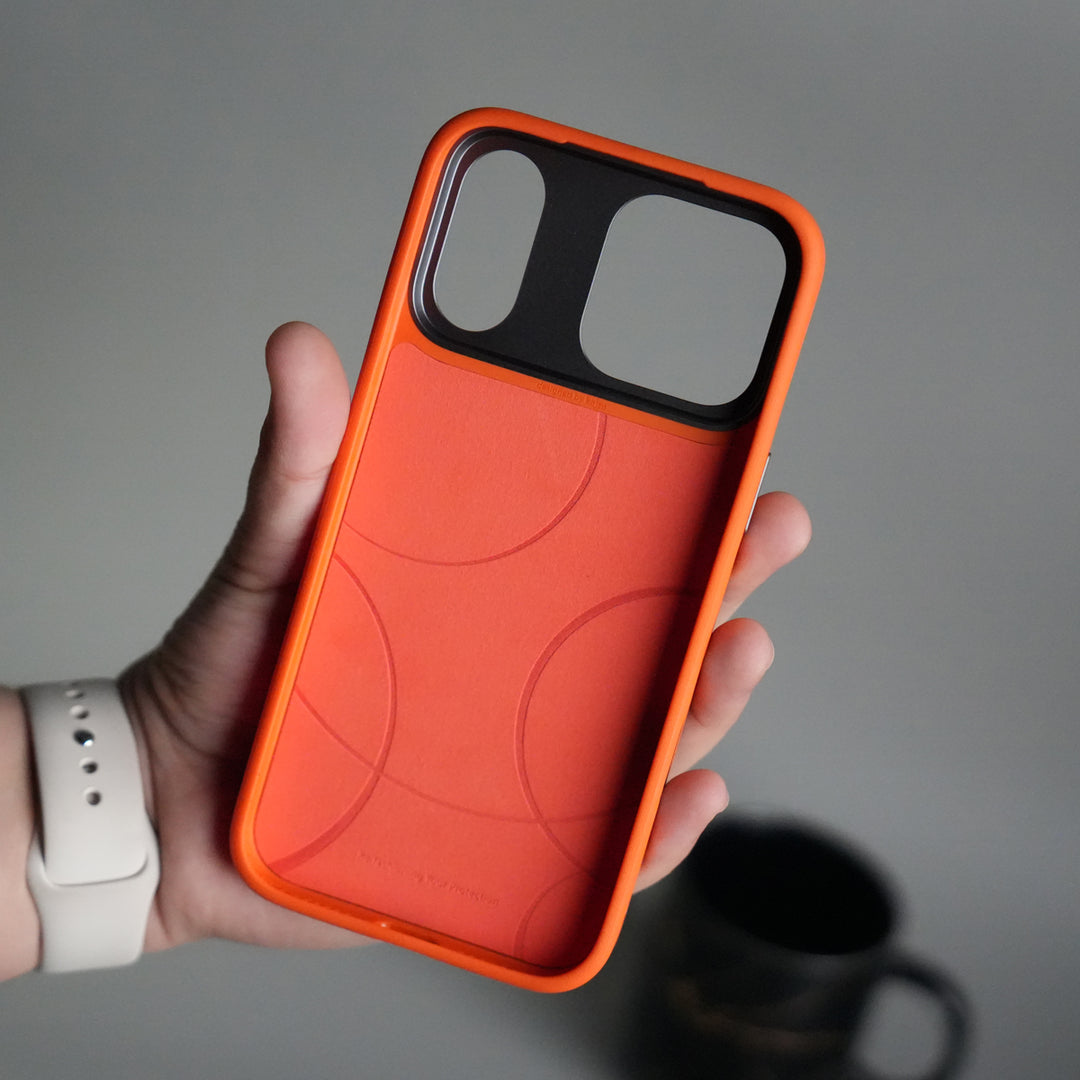 iPhone 17 Pro GeoMaze Pattern Leather Case | Premium Luxury Back Cover with Metal Camera Frame