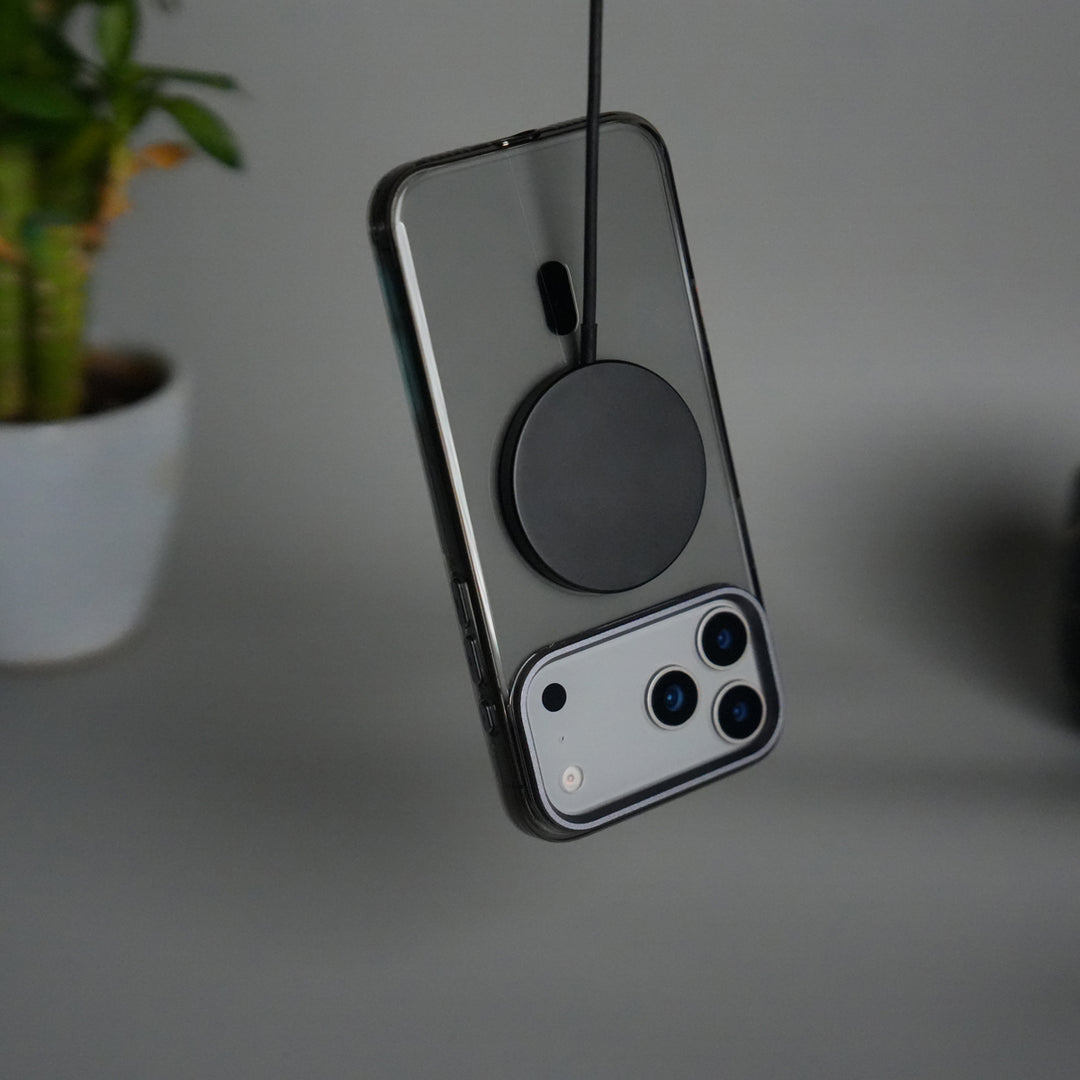 iPhone 17 Pro Hard Crystal Transparent MagSafe Case | Anti-Yellow Clear Back Cover with Metal Camera Bump