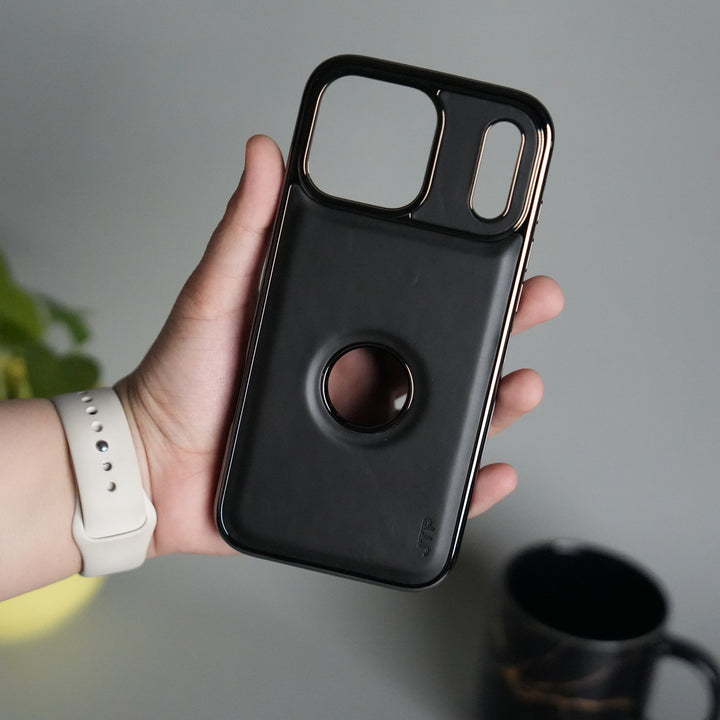 iPhone 17 Pro JTP PU Leather Logo Cut Case Premium Finish Cover