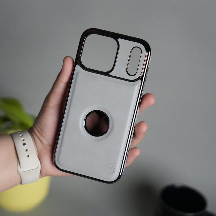 iPhone 17 Pro JTP PU Leather Logo Cut Case Premium Finish Cover