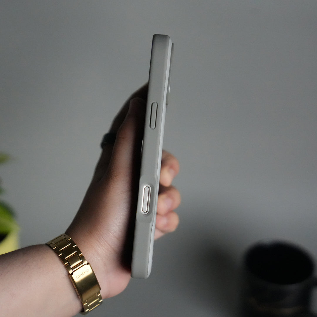 iPhone 17 Pro Leather Case | Classic Middle Stitched PU Back Cover