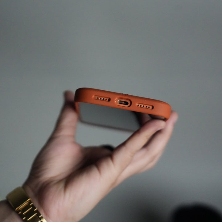 iPhone 17 Pro Leather Case | Classic Middle Stitched PU Back Cover