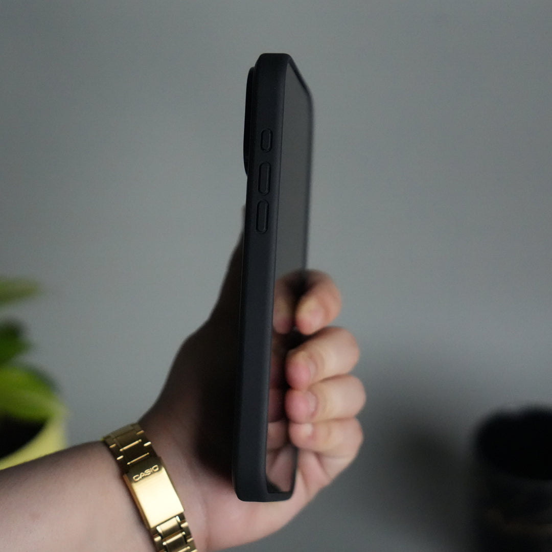 iPhone 17 Pro Leather Case | Classic Middle Stitched PU Back Cover