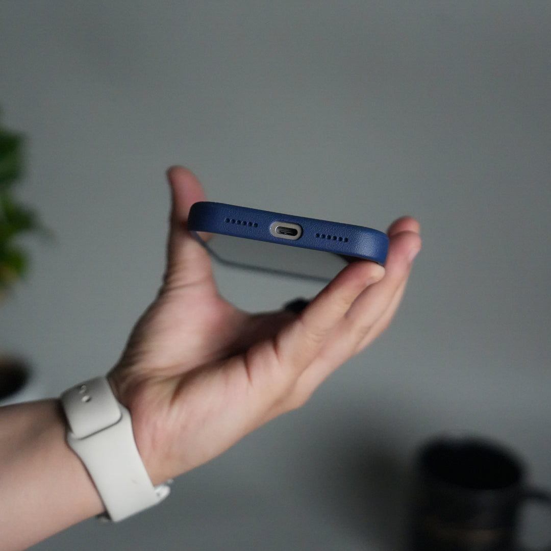 iPhone 17 Pro Leather Texture MagSafe PVC NUIU Case With Metal Camera Bump