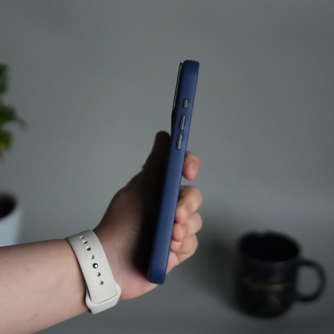 iPhone 17 Pro Leather Texture MagSafe PVC NUIU Case With Metal Camera Bump