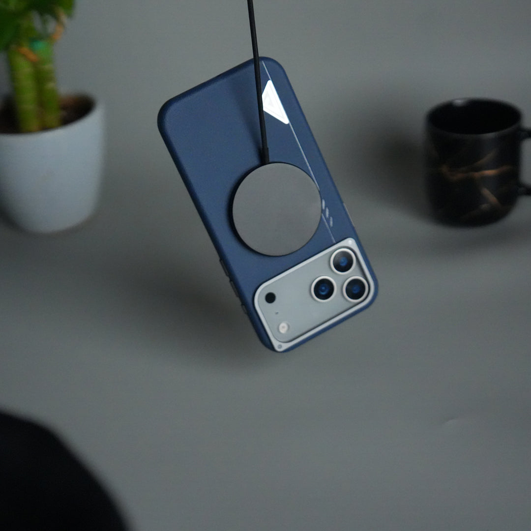 iPhone 17 Pro Leather Texture MagSafe PVC NUIU Case With Metal Camera Bump