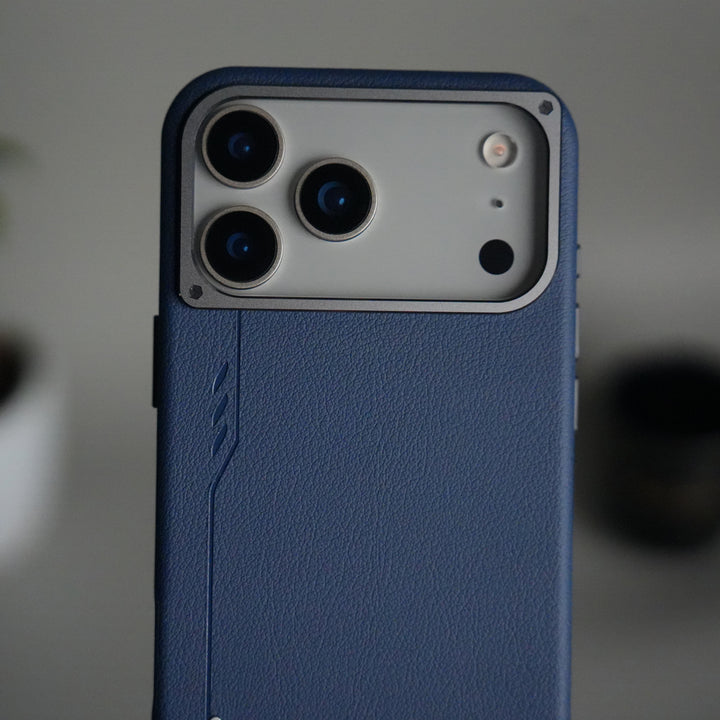 iPhone 17 Pro Leather Texture MagSafe PVC NUIU Case With Metal Camera Bump